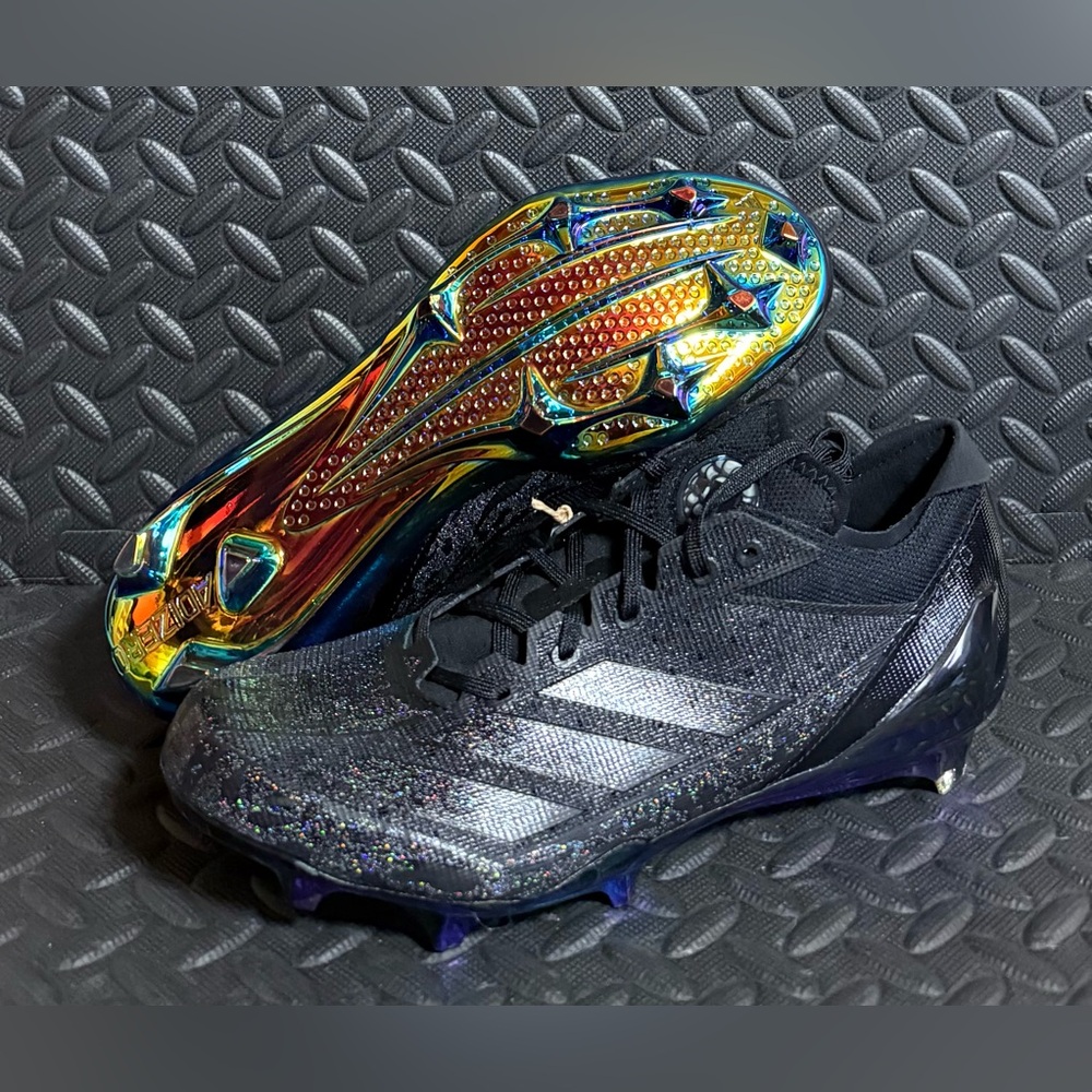 Adidas AdiZero Electric Black Football Cleats Mens Sizes